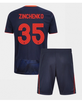Nottingham Forest Oleksandr Zinchenko #35 Maglia Gara Terza Repliche 2025-26 Bambino Maniche Corte